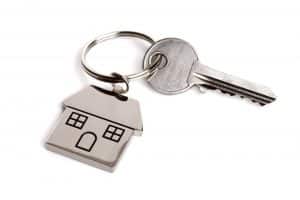 House key on keyring